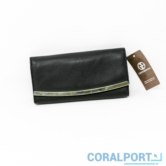 Giani Bernini Handbags - Giani Bernini Leather Receipt Manager Wallet